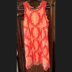 Lacy cocktail dress.